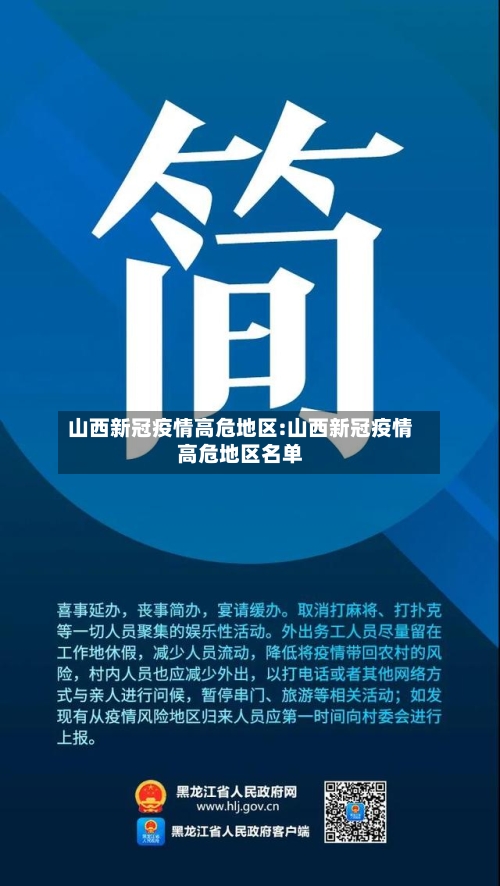 山西新冠疫情高危地区:山西新冠疫情高危地区名单