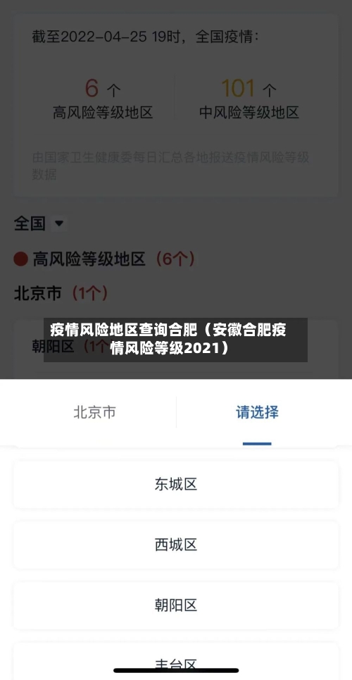 疫情风险地区查询合肥（安徽合肥疫情风险等级2021）