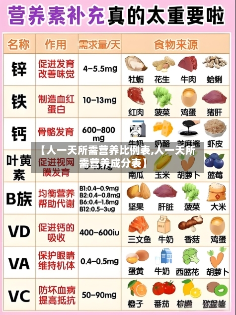 【人一天所需营养比例表,人一天所需营养成分表】