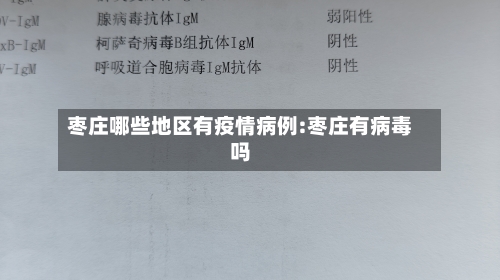 枣庄哪些地区有疫情病例:枣庄有病毒吗