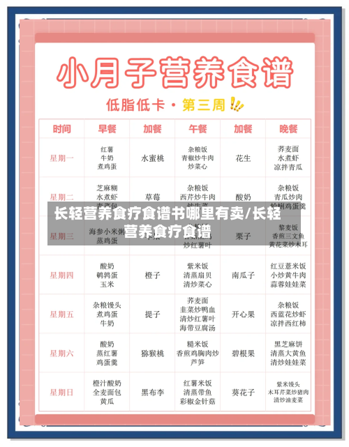 长轻营养食疗食谱书哪里有卖/长轻营养食疗食谱