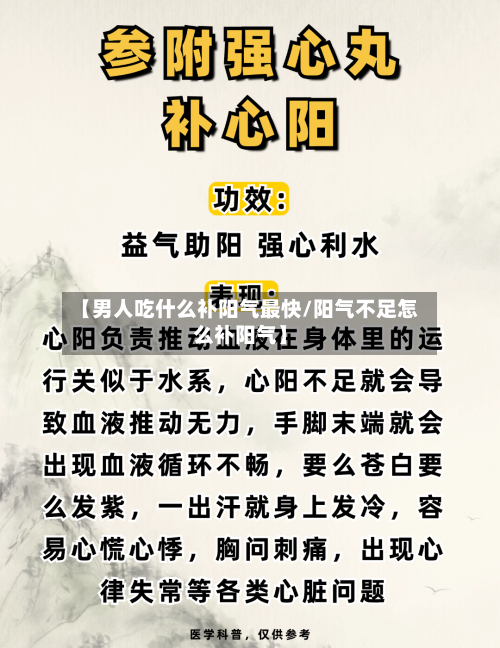 【男人吃什么补阳气最快/阳气不足怎么补阳气】