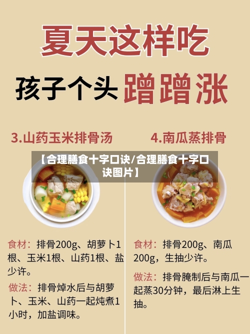 【合理膳食十字口诀/合理膳食十字口诀图片】