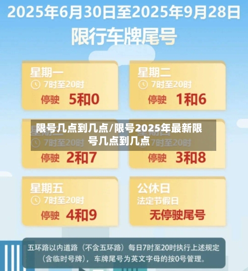 限号几点到几点/限号2025年最新限号几点到几点