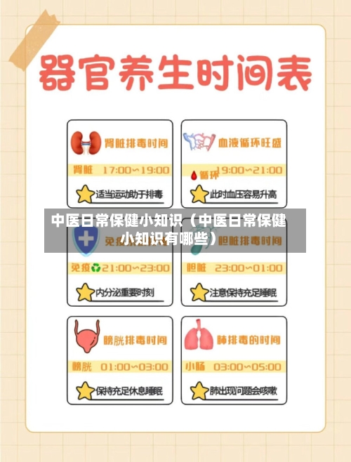 中医日常保健小知识（中医日常保健小知识有哪些）