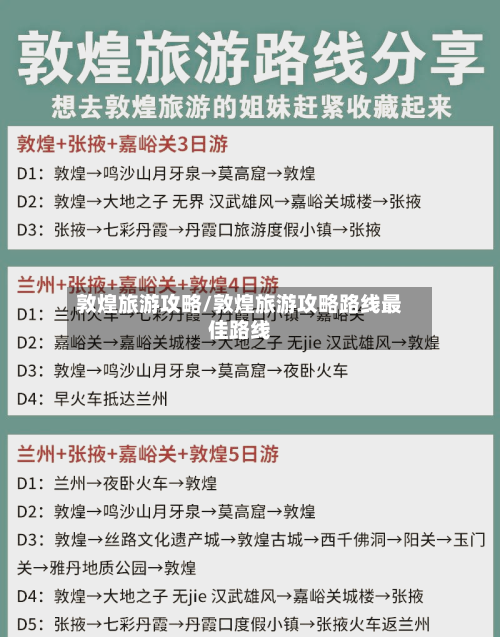 敦煌旅游攻略/敦煌旅游攻略路线最佳路线