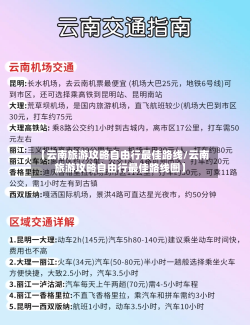 【云南旅游攻略自由行最佳路线/云南旅游攻略自由行最佳路线图】