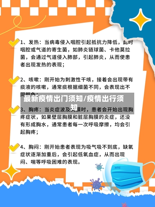最新疫情出门须知/疫情出行须知