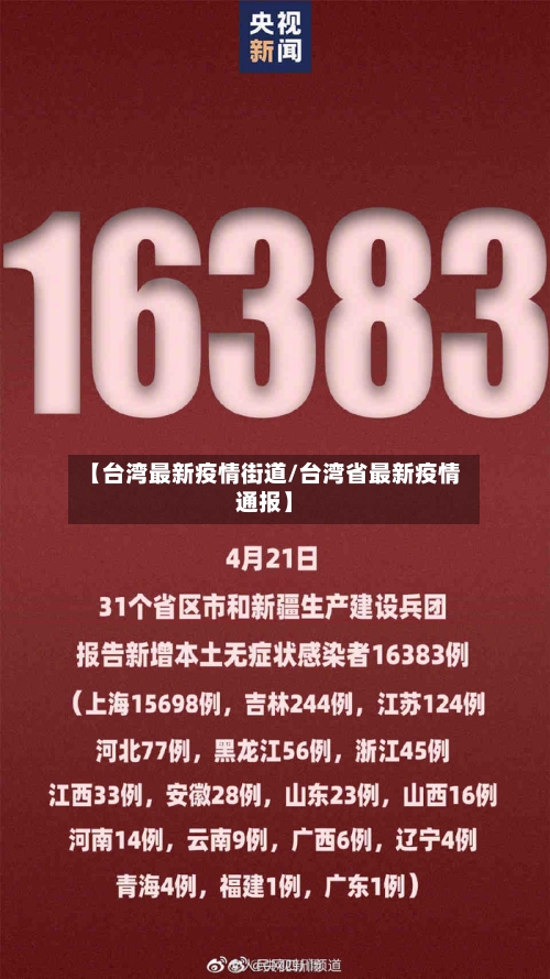 【台湾最新疫情街道/台湾省最新疫情通报】