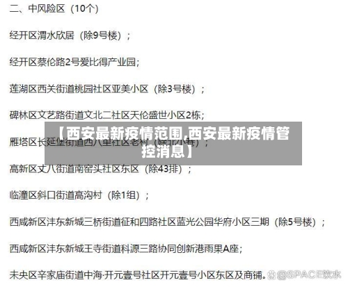 【西安最新疫情范围,西安最新疫情管控消息】