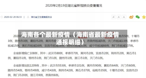 海南各个最新疫情（海南省最新疫情通报明细）-第1张图片