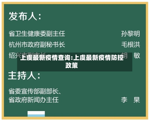 上虞最新疫情查询:上虞最新疫情防控政策-第1张图片