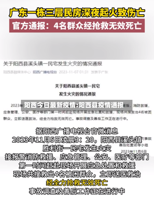 阳西今日最新疫情:阳西县疫情通报-第1张图片
