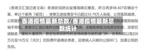 香港疫情最新总数/香港疫情最新总数统计-第1张图片