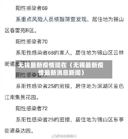 无锡最新疫情现在（无锡最新疫情最新消息新闻）-第1张图片