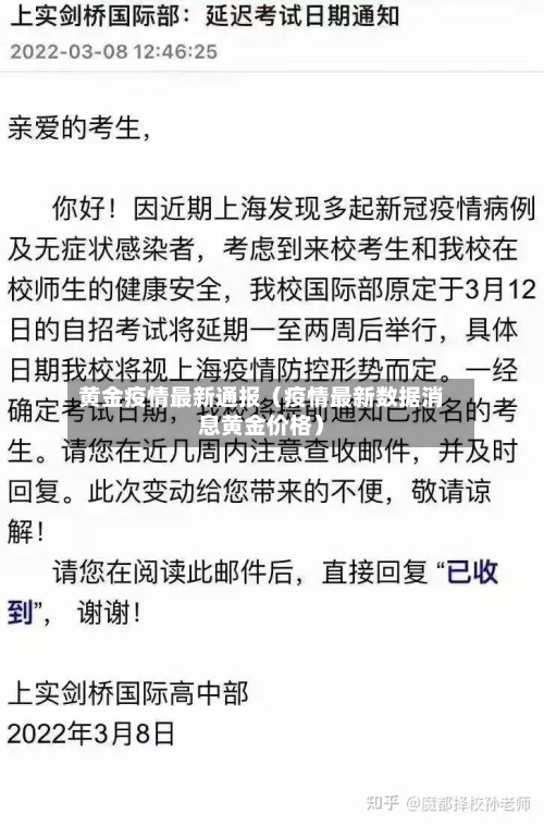 黄金疫情最新通报（疫情最新数据消息黄金价格）-第1张图片