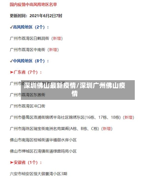 深圳佛山最新疫情/深圳广州佛山疫情-第1张图片