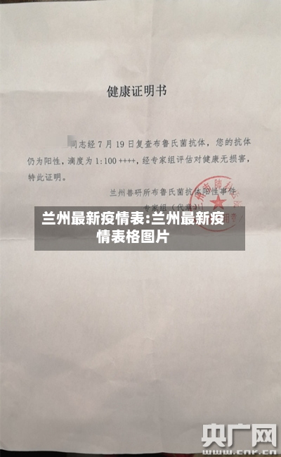 兰州最新疫情表:兰州最新疫情表格图片-第1张图片