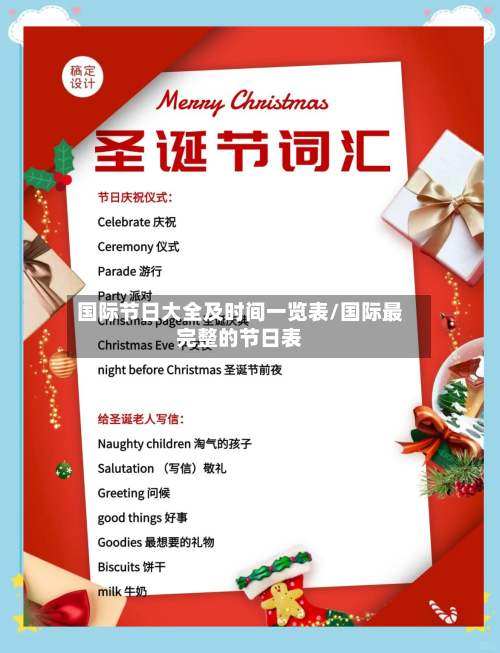 国际节日大全及时间一览表/国际最完整的节日表-第1张图片