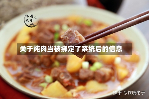 关于炖肉当被绑定了系统后的信息-第1张图片