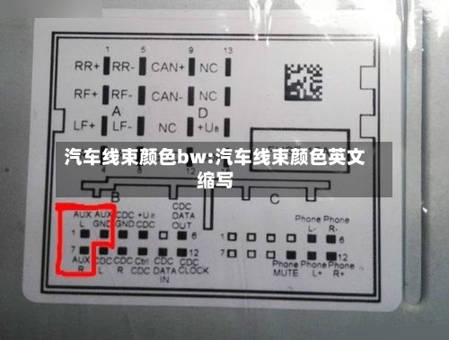 汽车线束颜色bw:汽车线束颜色英文缩写-第1张图片