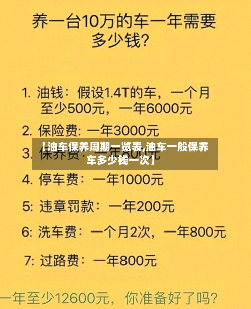 【油车保养周期一览表,油车一般保养车多少钱一次】-第1张图片