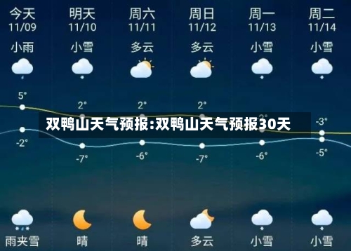 双鸭山天气预报:双鸭山天气预报30天-第1张图片