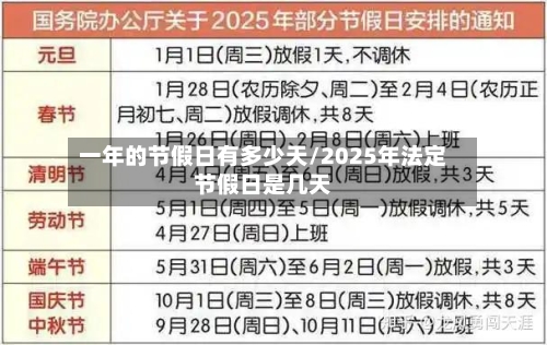 一年的节假日有多少天/2025年法定节假日是几天-第1张图片