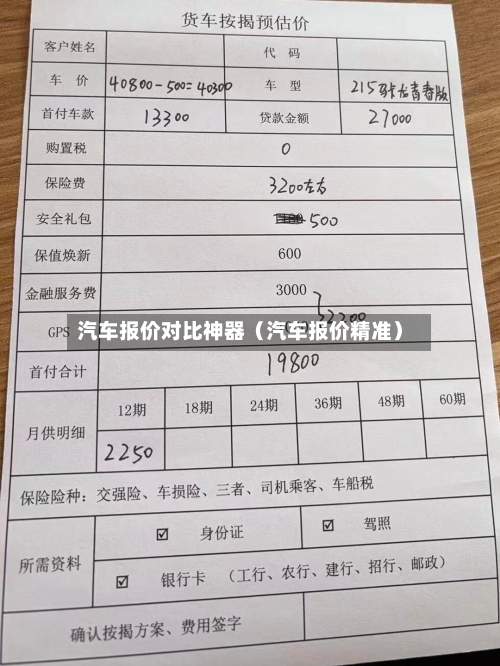 汽车报价对比神器（汽车报价精准）-第1张图片
