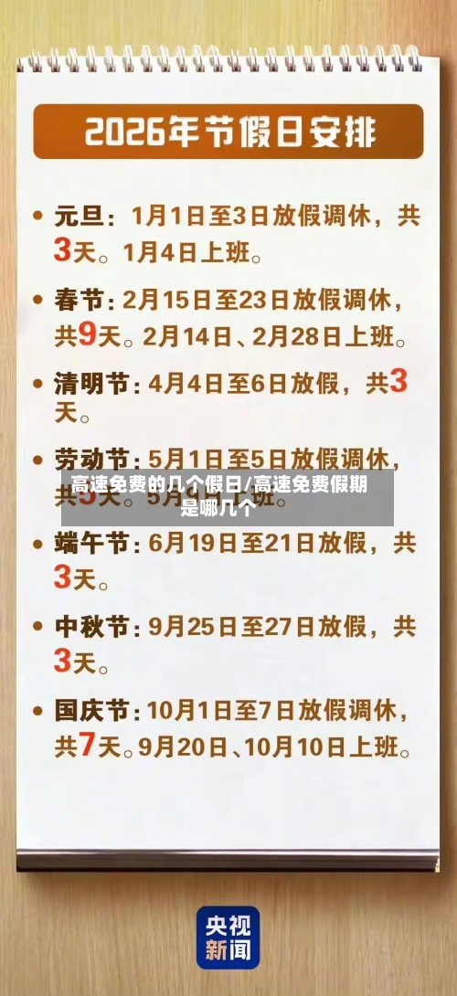 高速免费的几个假日/高速免费假期是哪几个-第1张图片