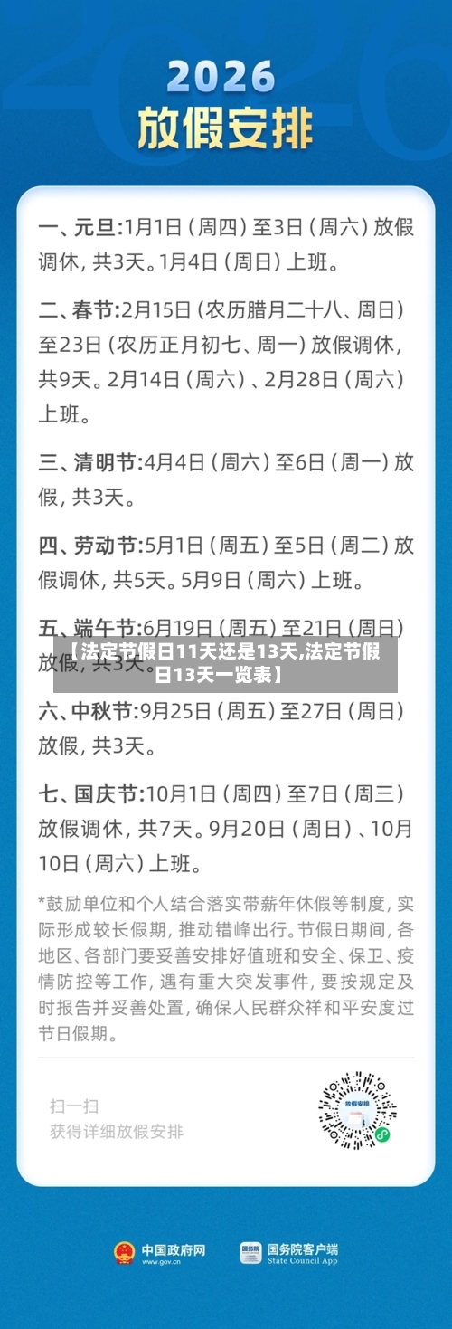【法定节假日11天还是13天,法定节假日13天一览表】-第1张图片