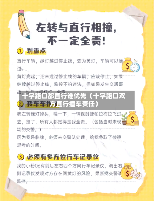 十字路口都直行谁优先（十字路口双方直行撞车责任）-第1张图片