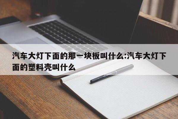 汽车大灯下面的那一块板叫什么:汽车大灯下面的塑料壳叫什么