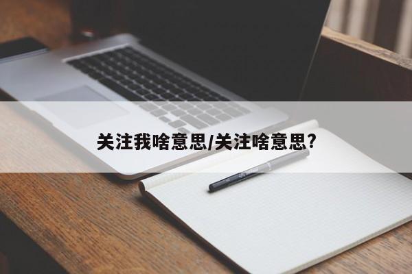 关注我啥意思/关注啥意思?